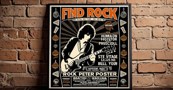Trouvez l'affiche rock vintage qui fera vibrer votre décor